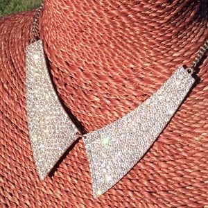 Gorgeous Faux Diamond studded collar necklace